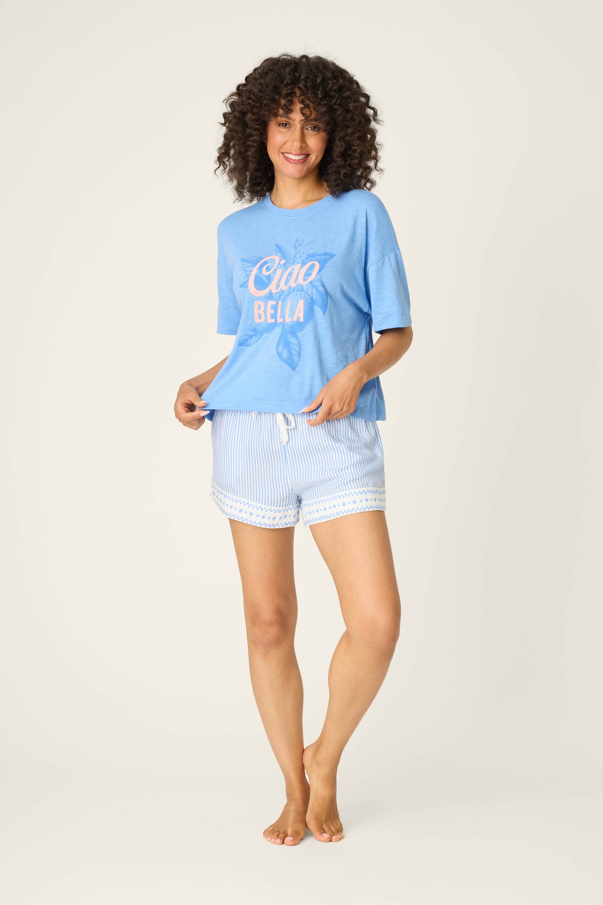 Frutta Fresca Striped Shorts