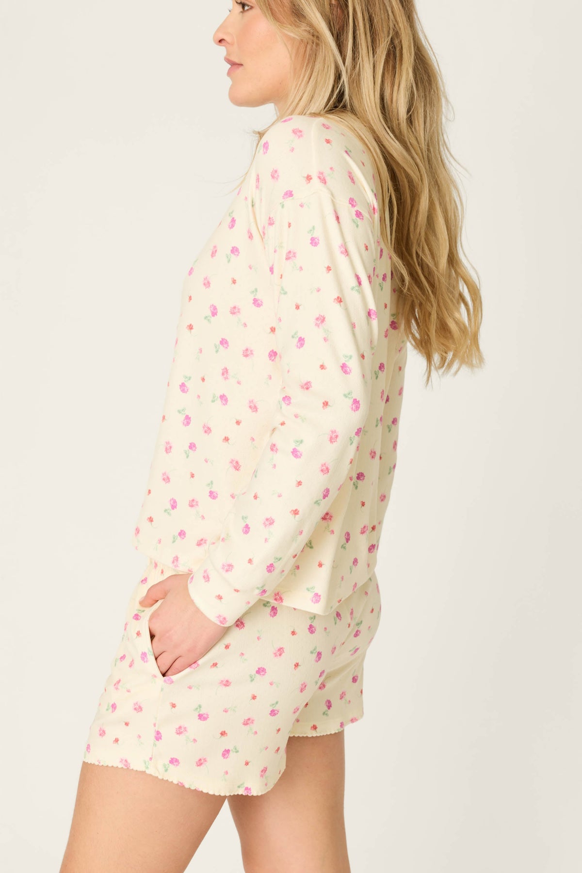 For the Mamas Butter Blooms Long Sleeve Top