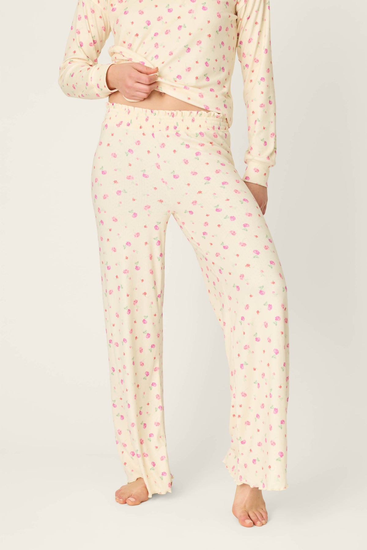 For the Mamas Butter Blooms Open Leg Pajama Pants