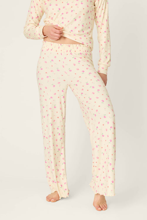 For the Mamas Butter Blooms Open Leg Pajama Pants