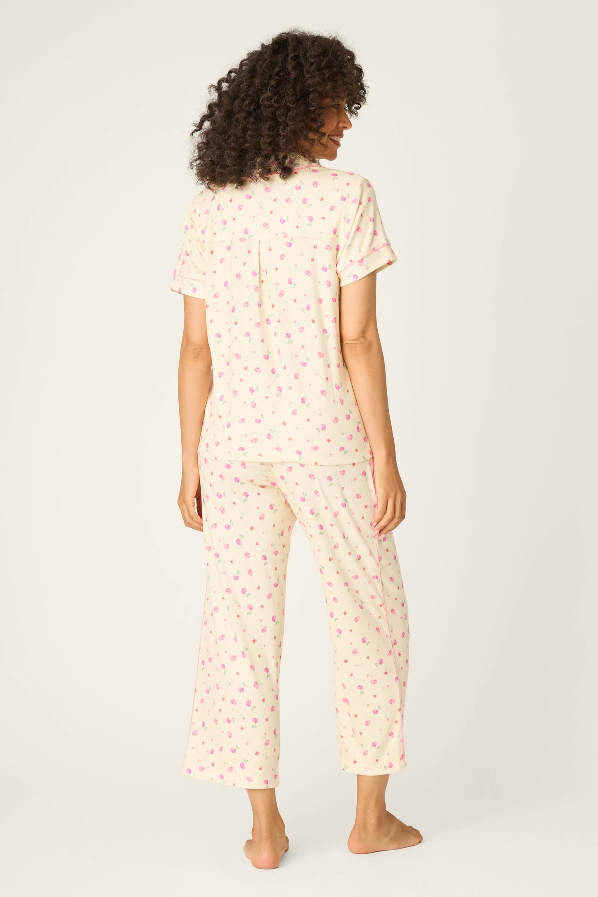 For the Mamas Butter Blooms Cropped 3-Piece PJ Set