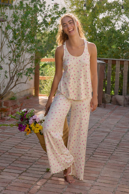 For the Mamas Butter Blooms Long PJ Set