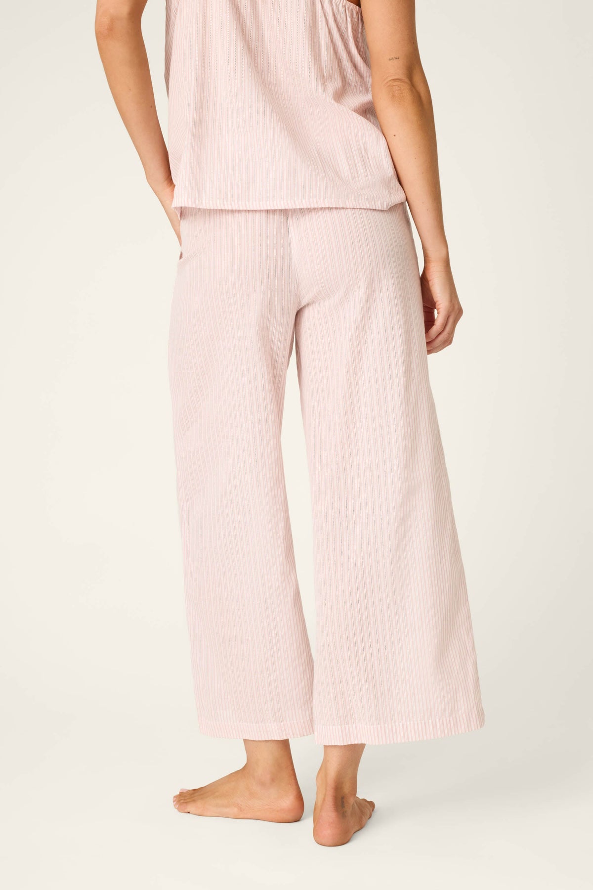 On Cloud Nine Silver Rose Cropped Pants