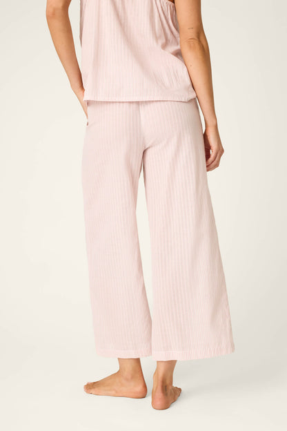 On Cloud Nine Silver Rose Cropped Pants