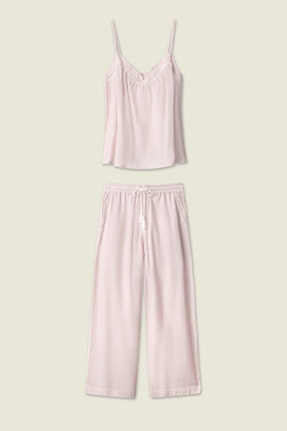 On Cloud Nine Silver Rose Long PJ Set