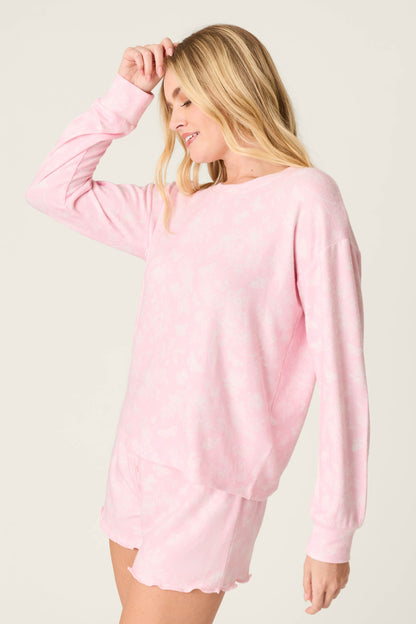 Peachy Mix & Match Butterfly Blossoms Long Sleeve Top