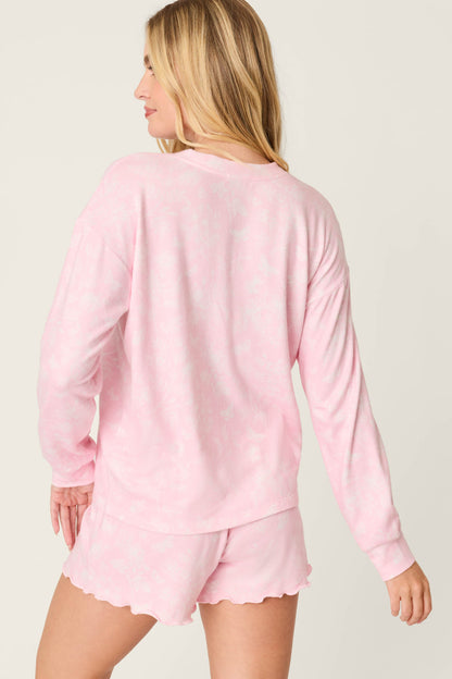 Peachy Mix & Match Butterfly Blossoms Long Sleeve Top