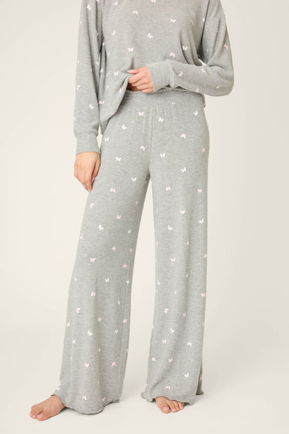 Peachy Mix & Match Butterfly Kisses Open Leg Pajama Pants