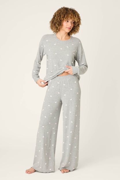 Peachy Mix & Match Butterfly Kisses Open Leg Pajama Pants
