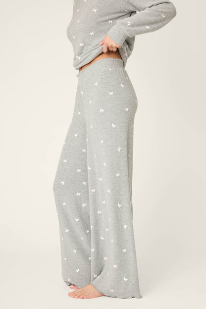 Peachy Mix & Match Butterfly Kisses Open Leg Pajama Pants