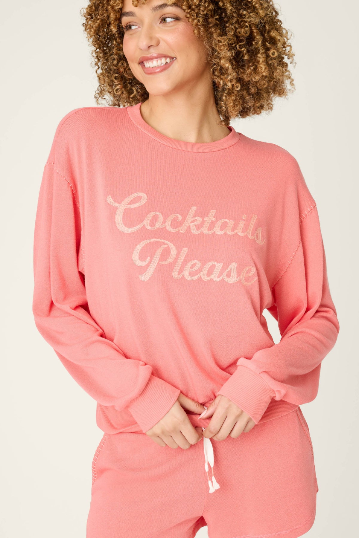 Paloma Mama Cocktails Please Graphic Print Sweatshirt