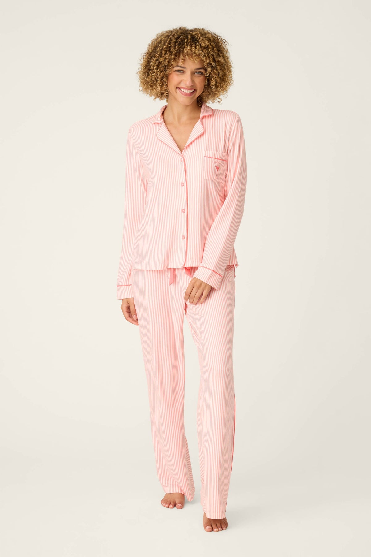 Paloma Mama Sweet Stripes Long 3-Piece PJ Set