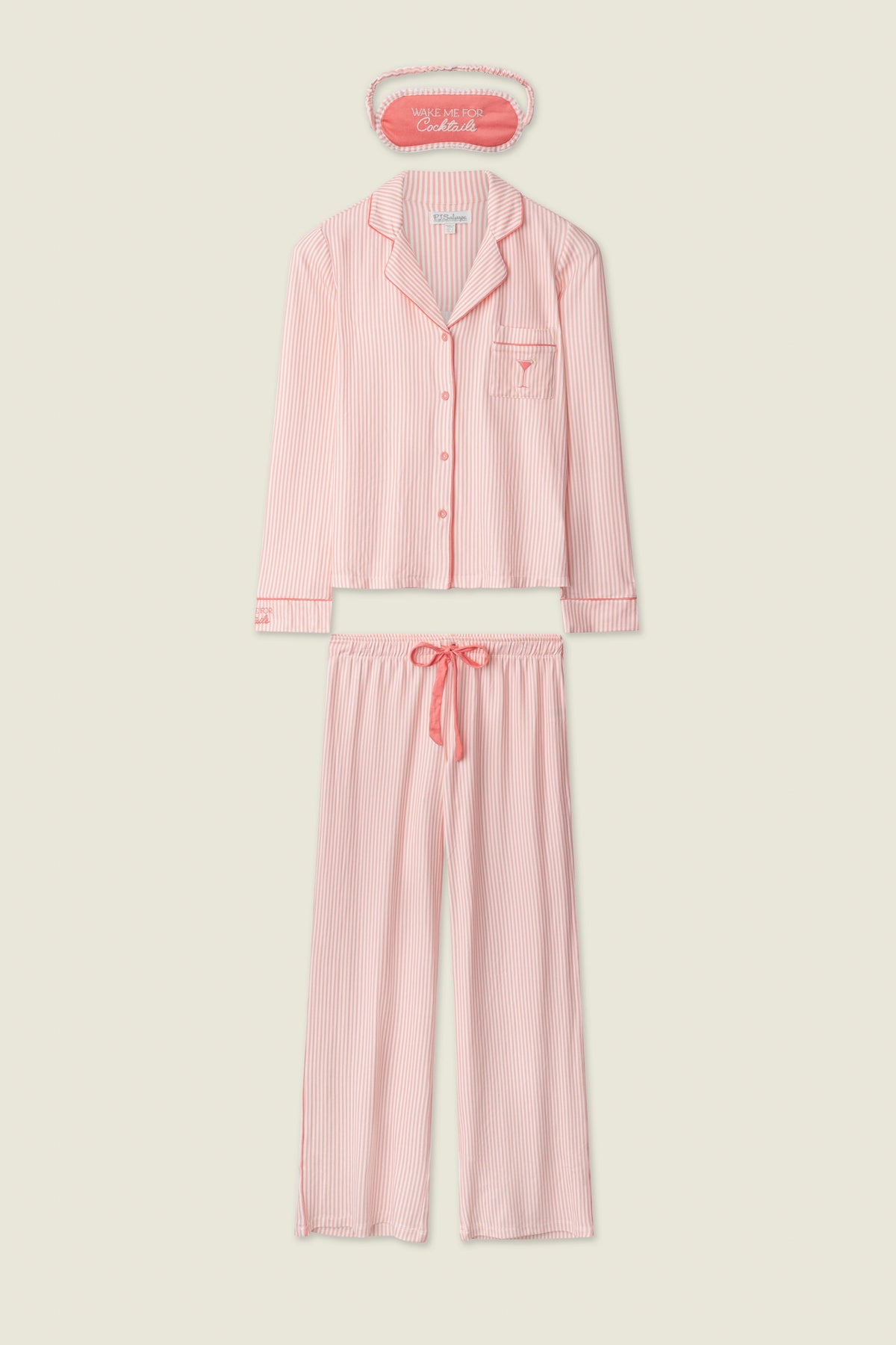 Paloma Mama Sweet Stripes Long 3-Piece PJ Set