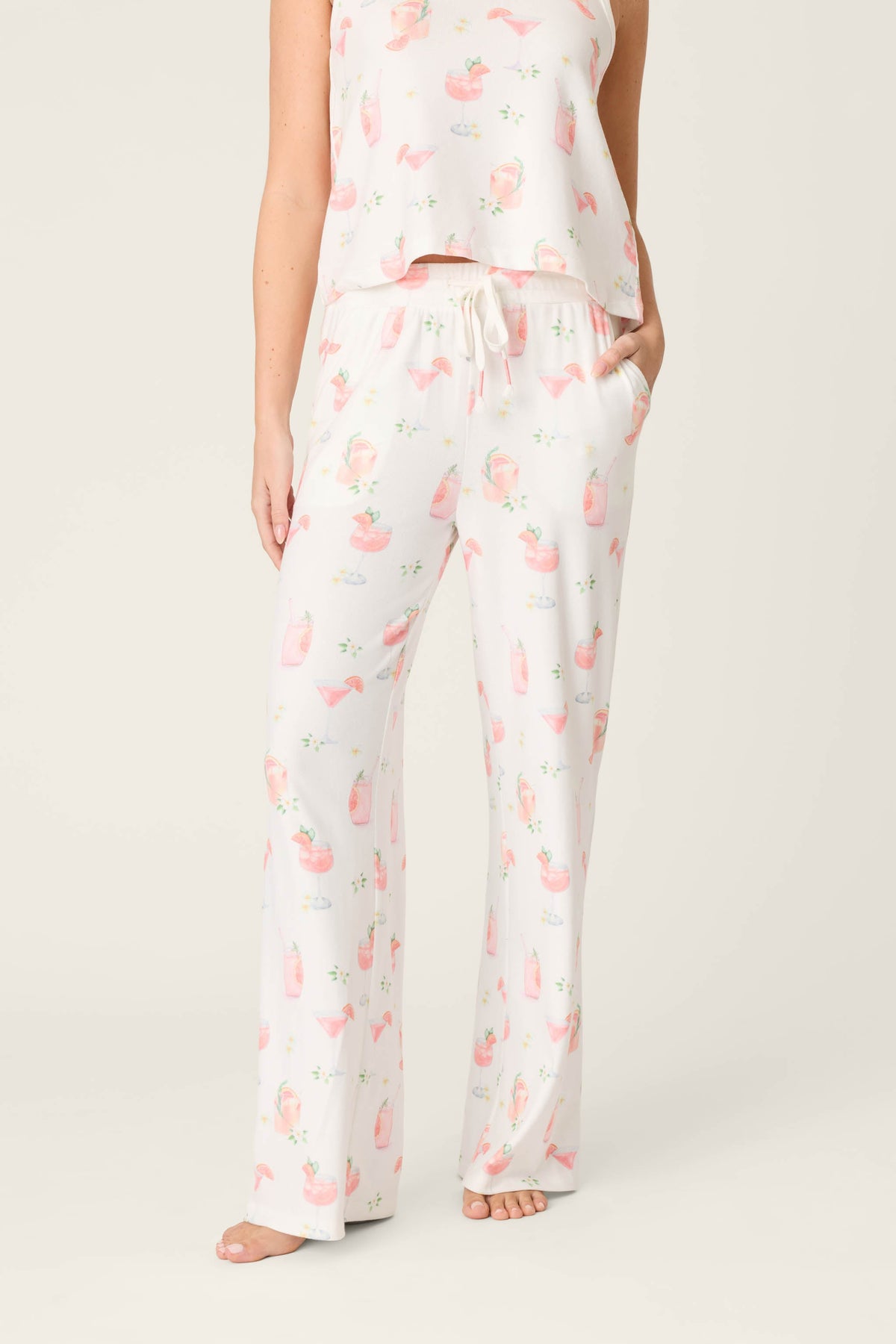 Paloma Mama Sweet Sips Open Leg Pajama Pants