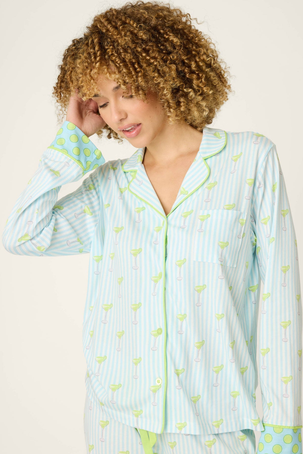 Playful Prints Salty Cadillac Long Sleeve Top