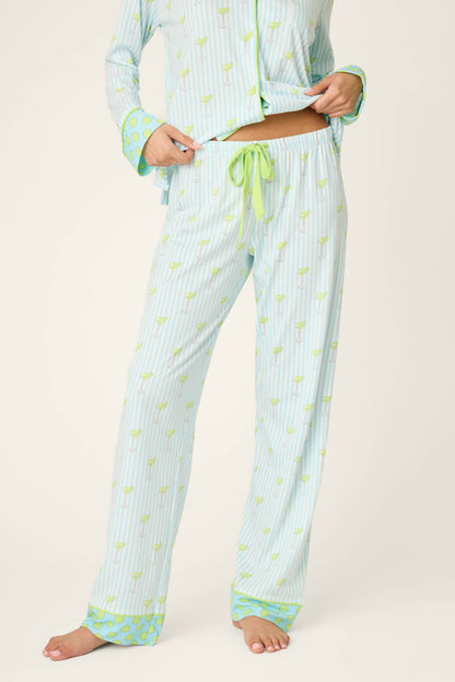Playful Prints Salty Cadillac Open Leg PJ Pants