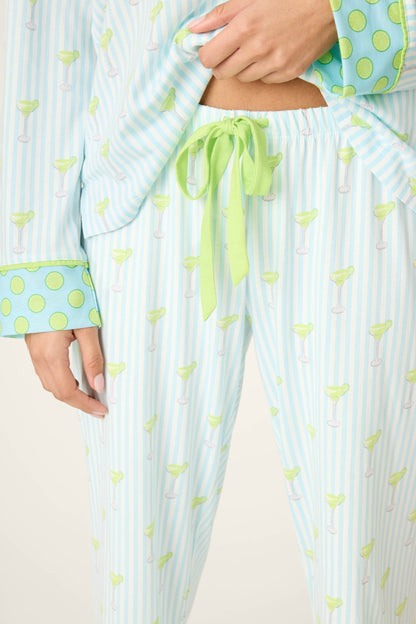 Playful Prints Salty Cadillac Open Leg PJ Pants