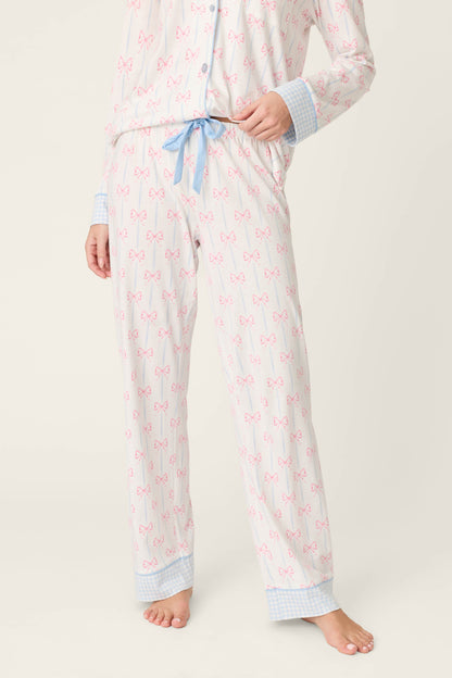 Playful Prints All Wrapped Up Open Leg PJ Pants