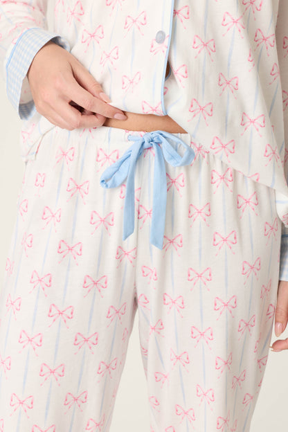 Playful Prints All Wrapped Up Open Leg PJ Pants