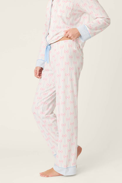 Playful Prints All Wrapped Up Open Leg PJ Pants