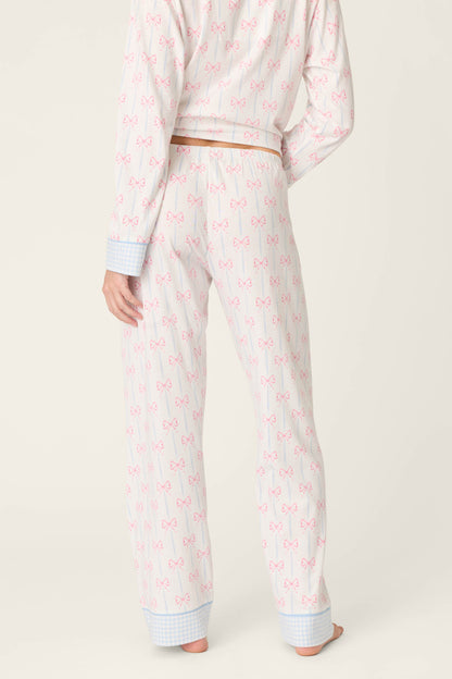 Playful Prints All Wrapped Up Open Leg PJ Pants