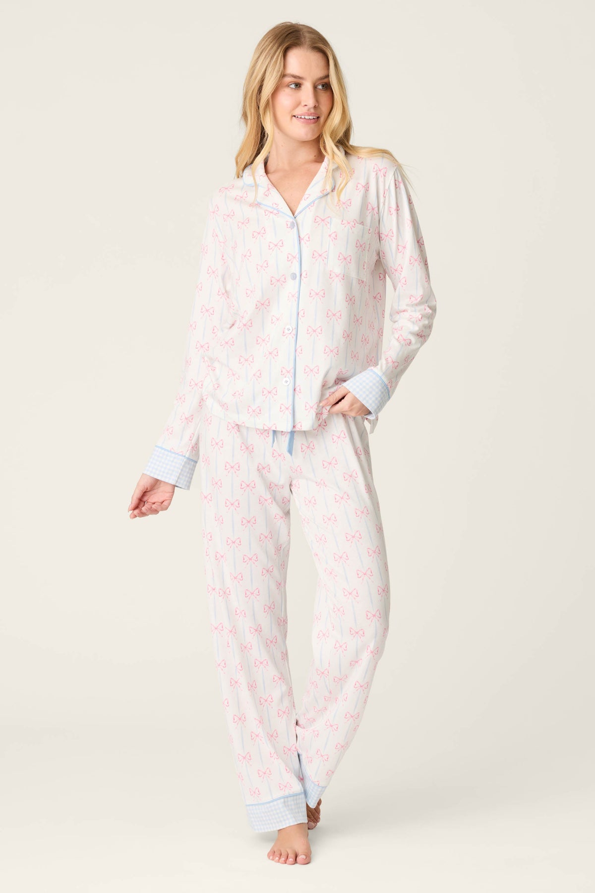 Playful Prints All Wrapped Up Long PJ Set