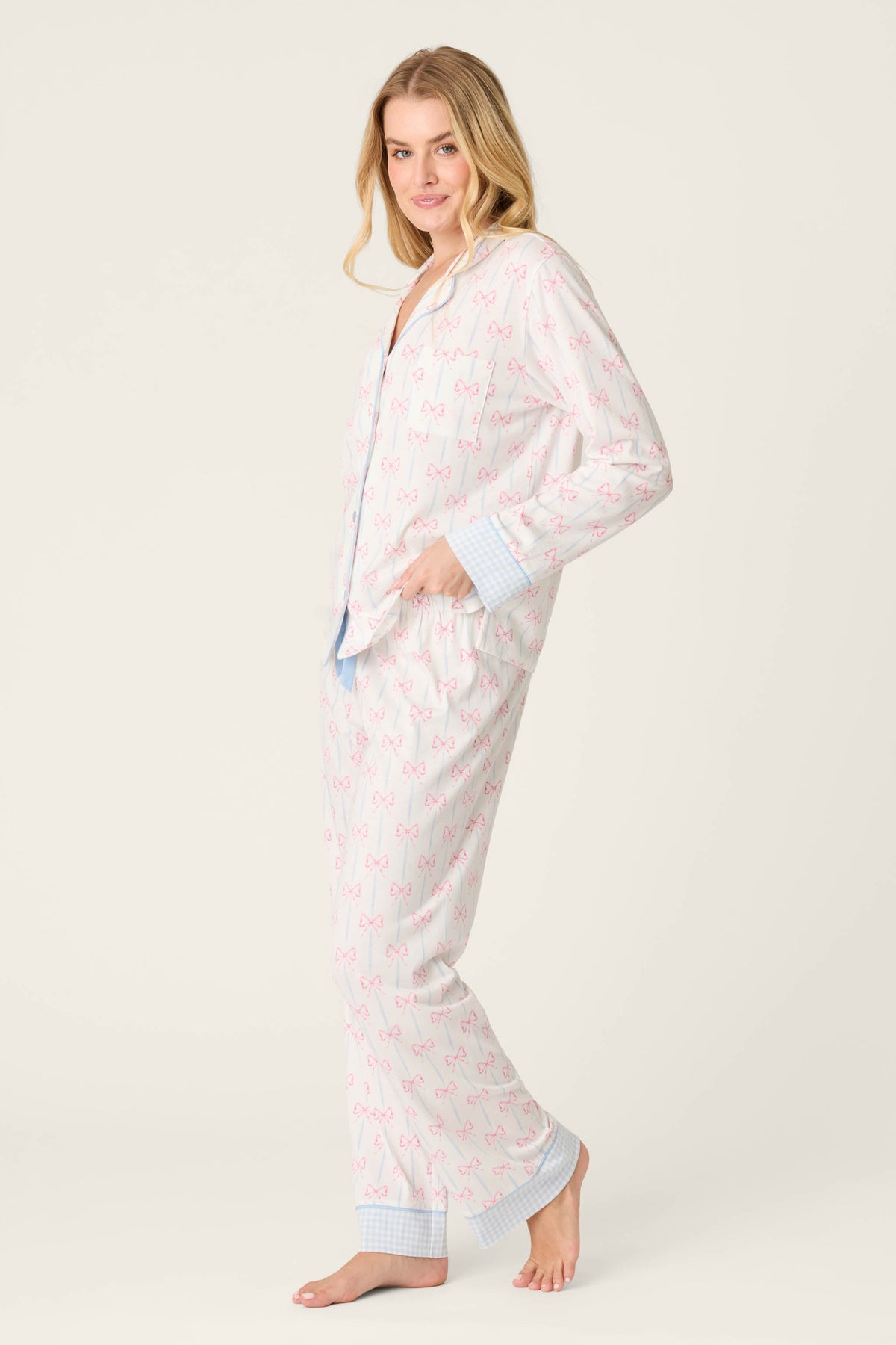 Playful Prints All Wrapped Up Long PJ Set