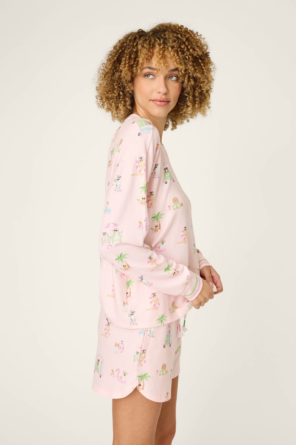 Pupcation Palms Sunnies & Sunshine Long Sleeve Top