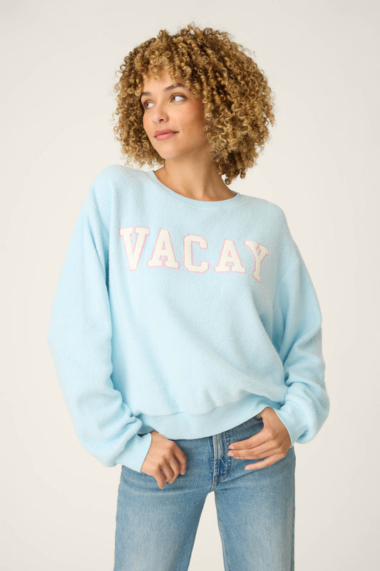 Pupcation Palms Vacay Pullover Sweatshirt