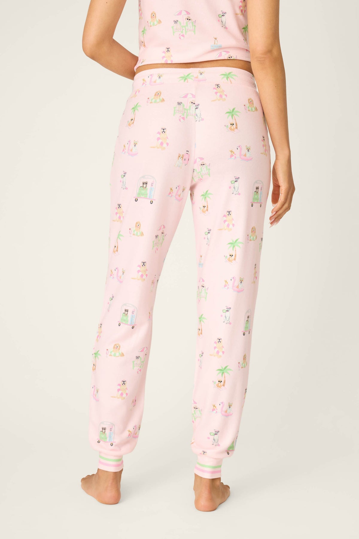 Pupcation Palms Sunnies & Sunshine Banded Pants