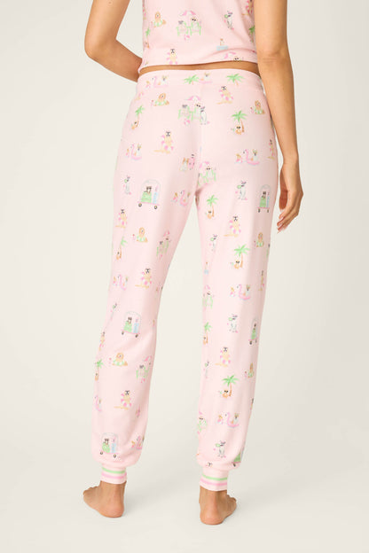 Pupcation Palms Sunnies & Sunshine Banded Pants