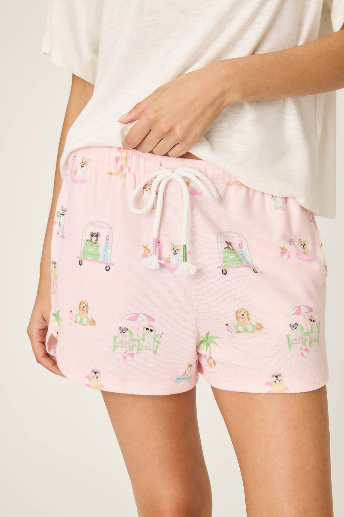 Pupcation Palms Sunnies & Sunshine PJ Shorts
