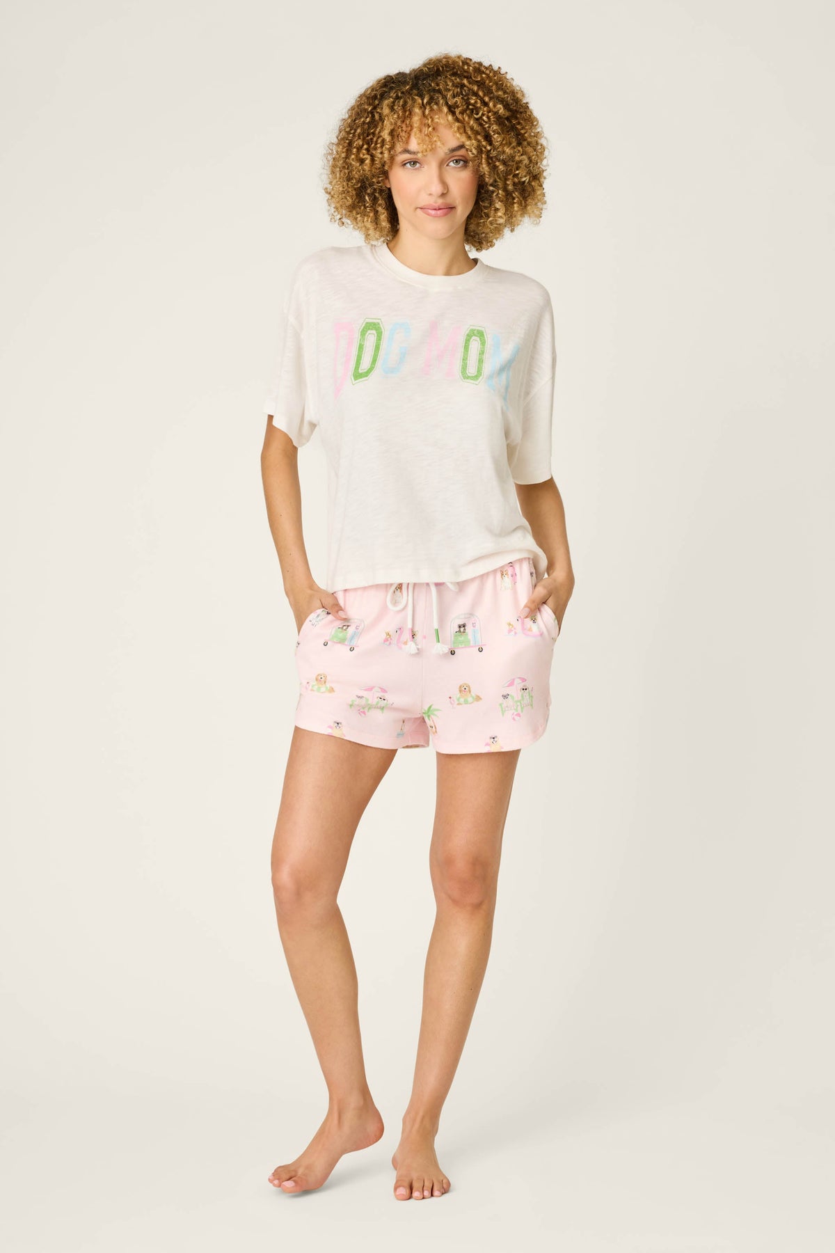 Pupcation Palms Sunnies & Sunshine PJ Shorts
