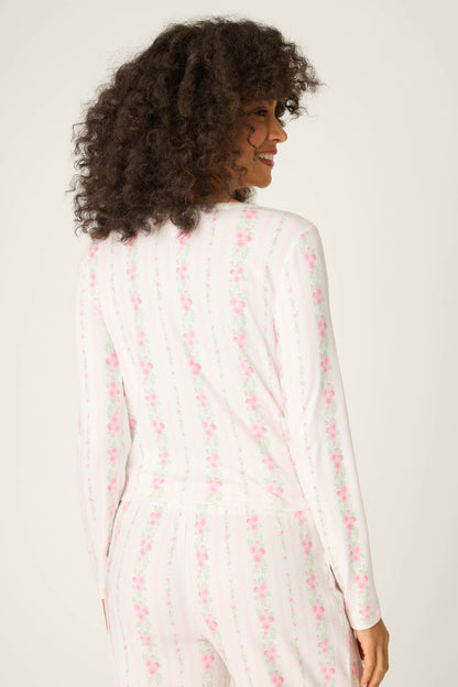 Roses Are Pink Petal Dream Pointelle Long Sleeve Top