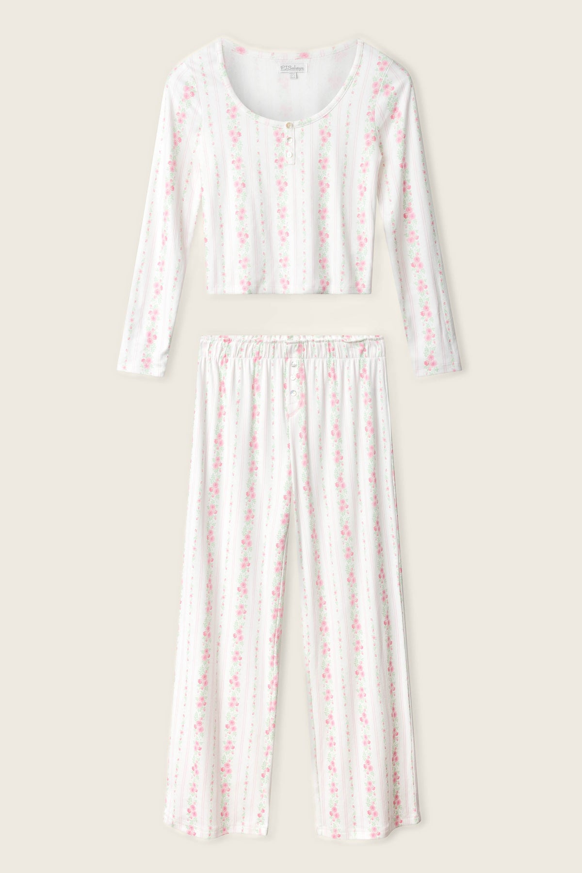 Roses Are Pink Petal Dream Pointelle PJ Set