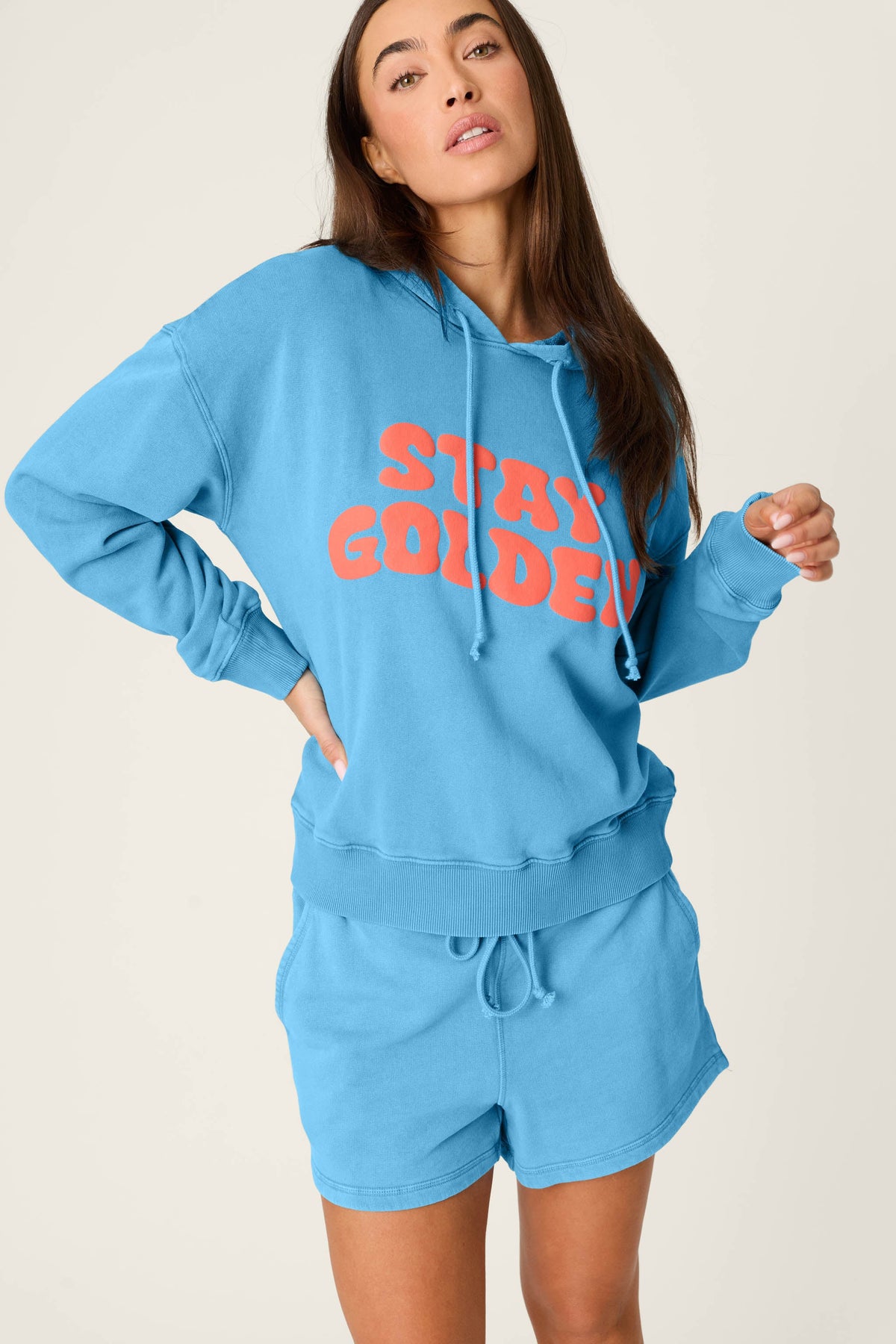 Washed Away Stay Golden Hoodie