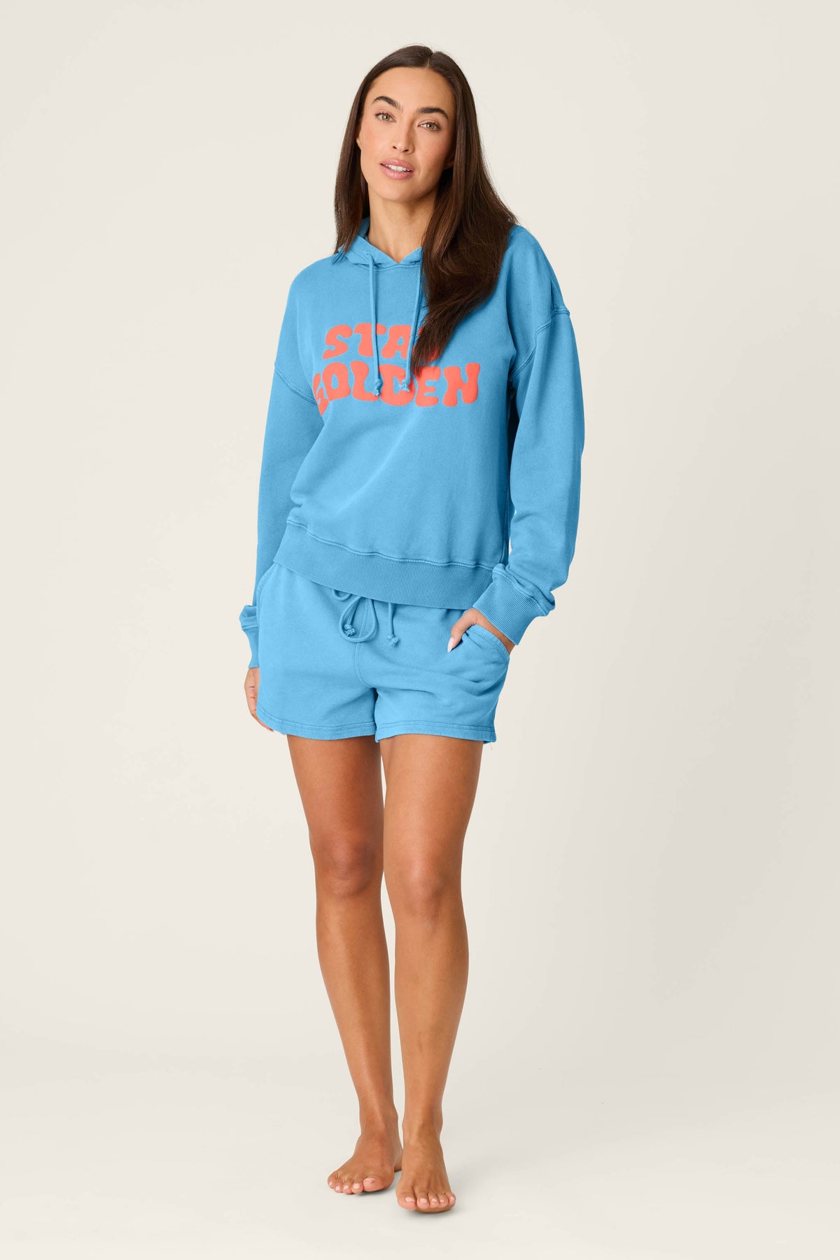Washed Away Stay Golden Hoodie
