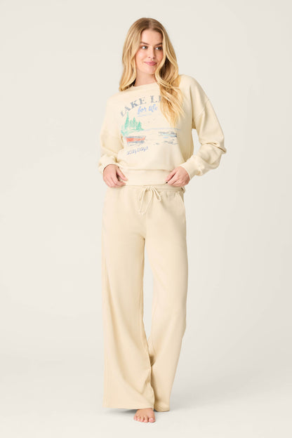Washed Away Lake Life For Life Open Leg Pants