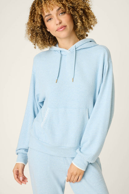 Western Blooms Dream Blue Hoodie