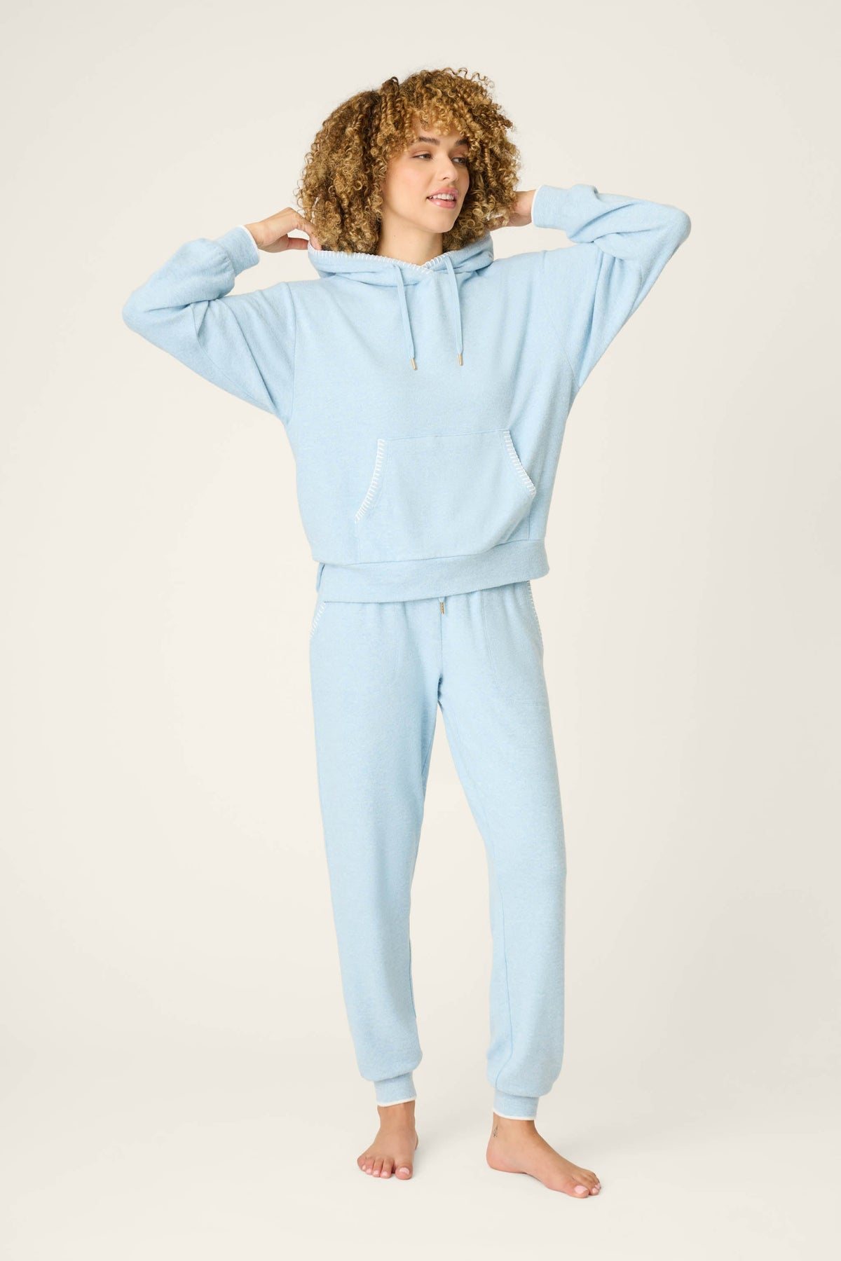 Western Blooms Dream Blue Hoodie