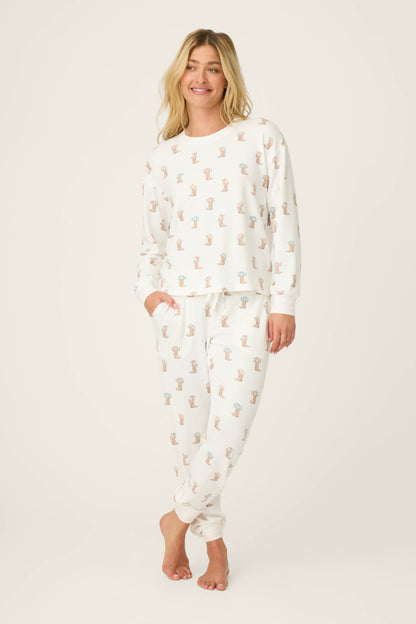 Western Blooms Boot Bouquet Long Sleeve Top