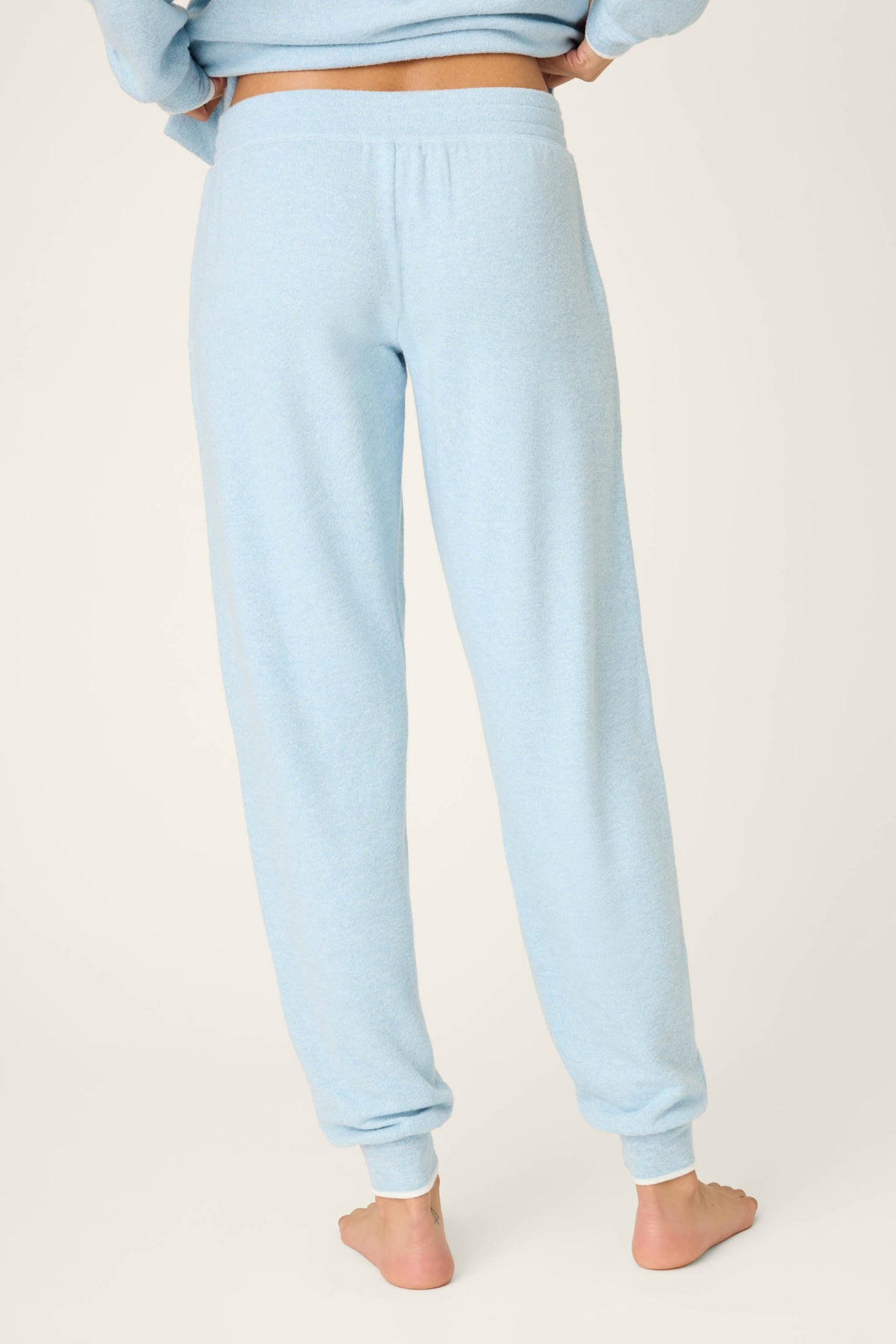 Western Blooms Dream Blue Banded Pants