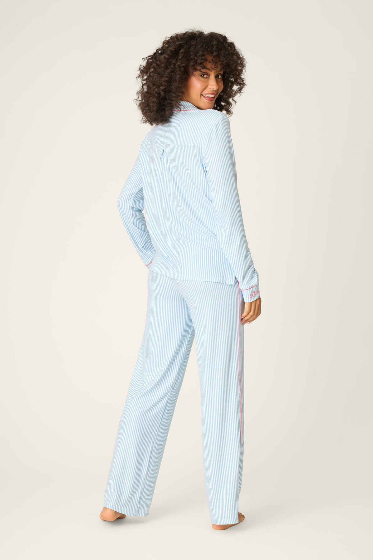 Western Blooms Blue Stripe Darlin 3-Piece PJ Set