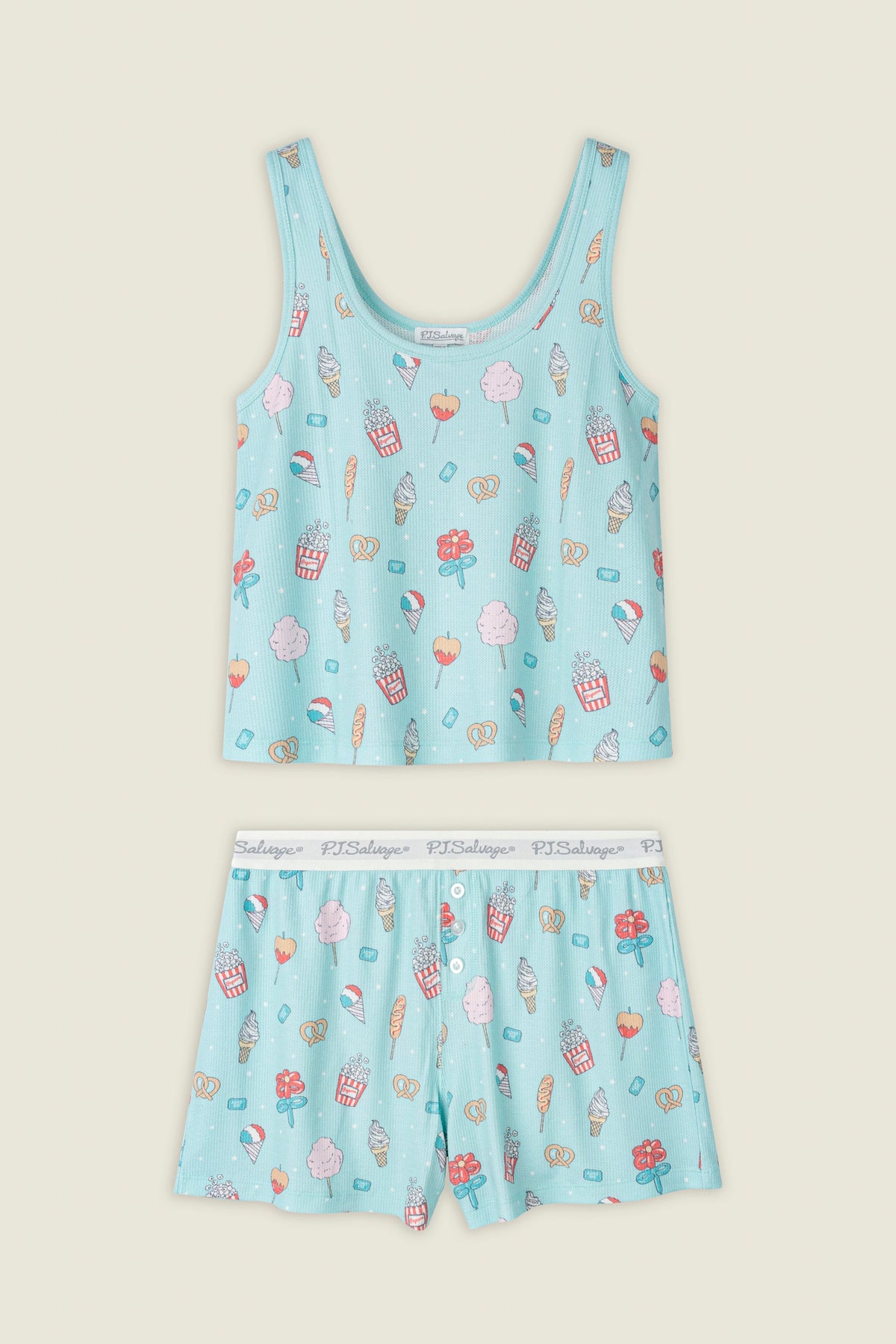 Boyfriend Boxer Boardwalk Bites Short Set