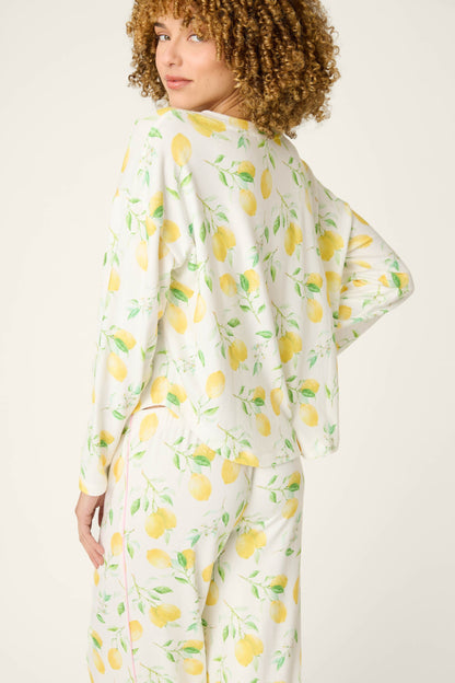 La Dolce Spritz Lemon Zest Long Sleeve Top