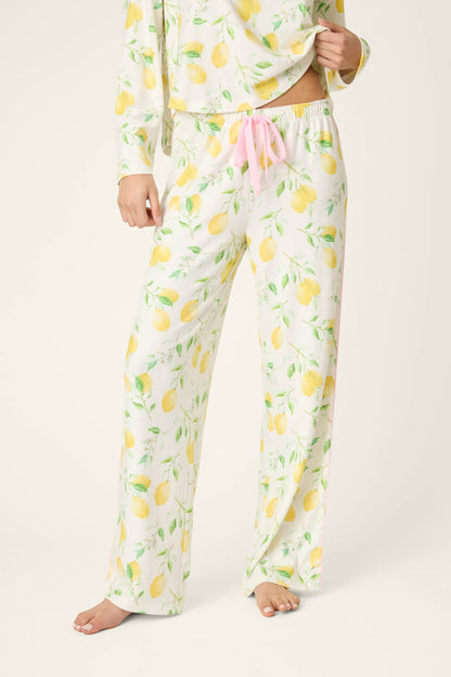 La Dolce Spritz Lemon Zest Pajama Pants