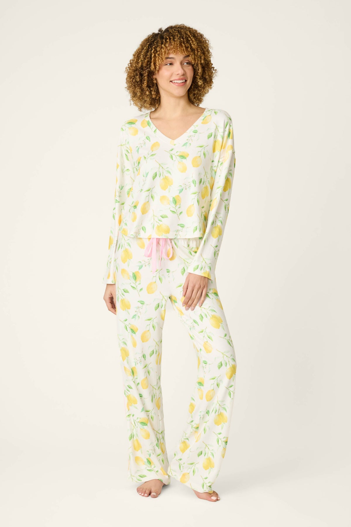 La Dolce Spritz Lemon Zest Pajama Pants