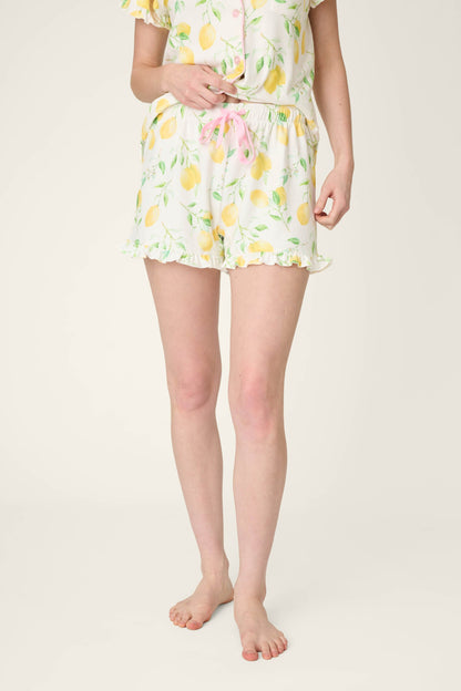 La Dolce Spritz Lemon Zest Sleep Shorts