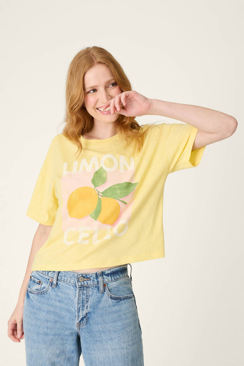 La Dolce Spritz Limoncello Graphic Print T-Shirt