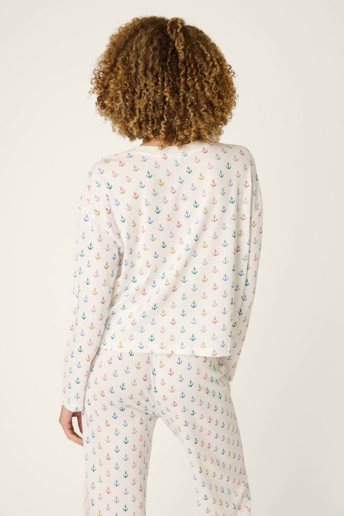 Meet Me By The Sea Anchors Aweigh Long Sleeve Top